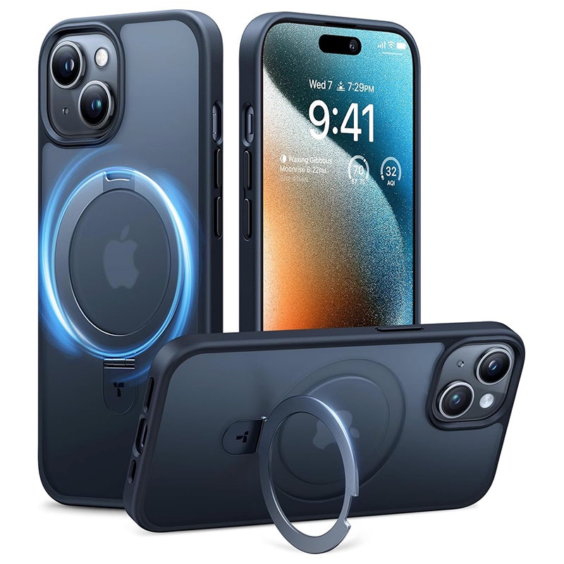 Torras UPRO Ostand Matte Series Magsafe Compatible Phone Case for iPhone 15 6.1