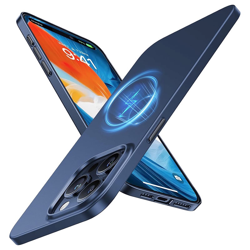 Torras OriginFit-Mag Series Magsafe Compatible Phone Case for iPhone 15 Pro Max 6.7? – Navy Blue