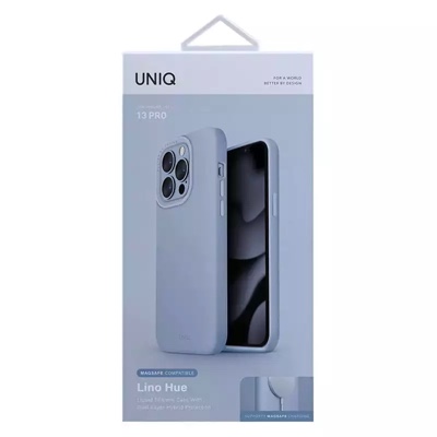 UNIQ HYBRID iPhone 13 Pro Magsafe - Compatible Lino Hue Phone Case - Artic Blue