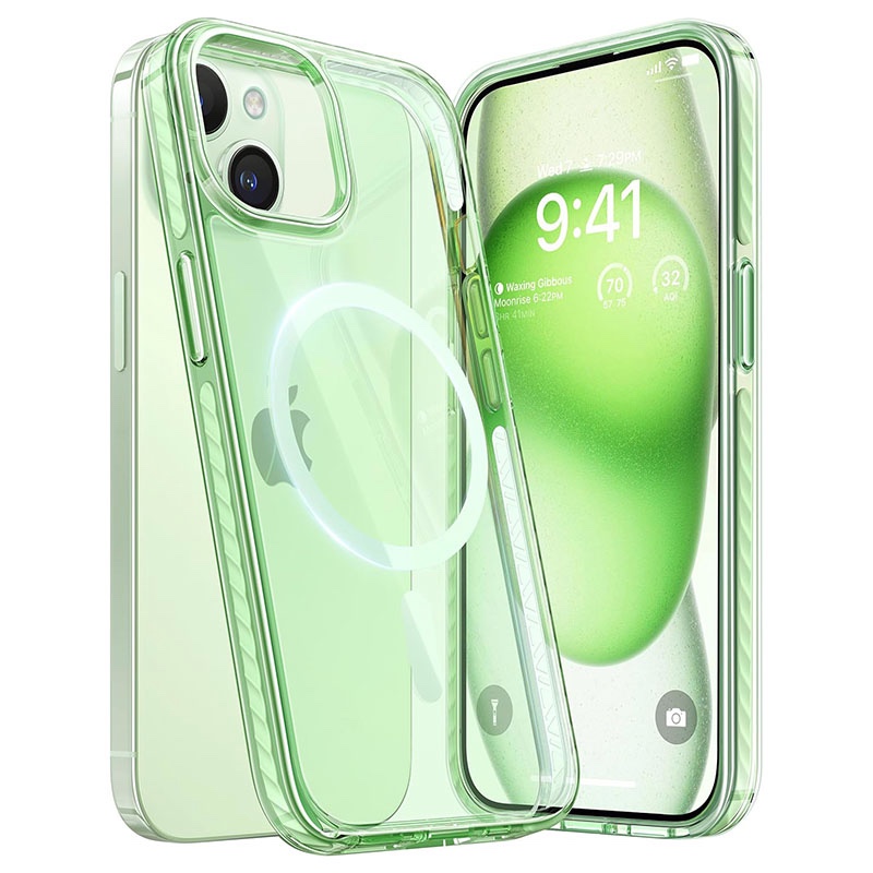 Torras Sparka-Mag Series Magsafe Compatible Phone Case for iPhone 15 6.1? – Light Green
