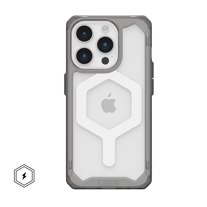 UAG Plyo Magsafe Series Phone Case for iPhone 15 Pro Max - Ash/White