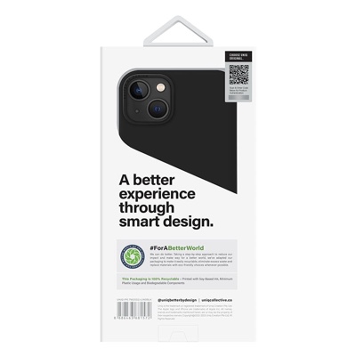 UNIQ Lino Phone Case for iPhone 14 Plus - Midnight (Black)