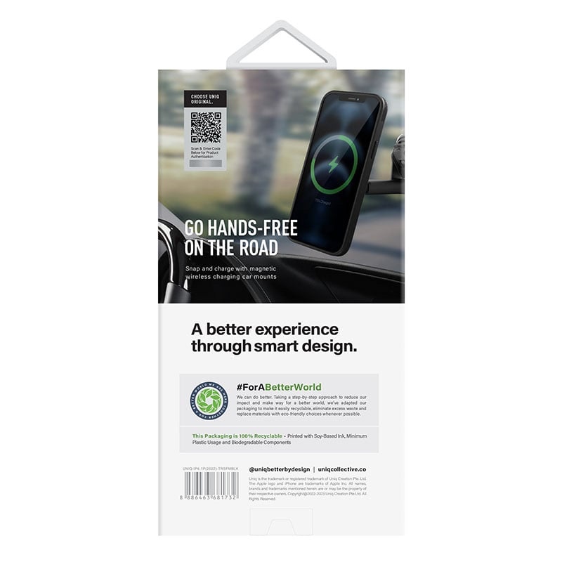 UNIQ Transforma Phone Case Magsafe/MagClick Compatible for iPhone 14 Plus - Ebony (Black)