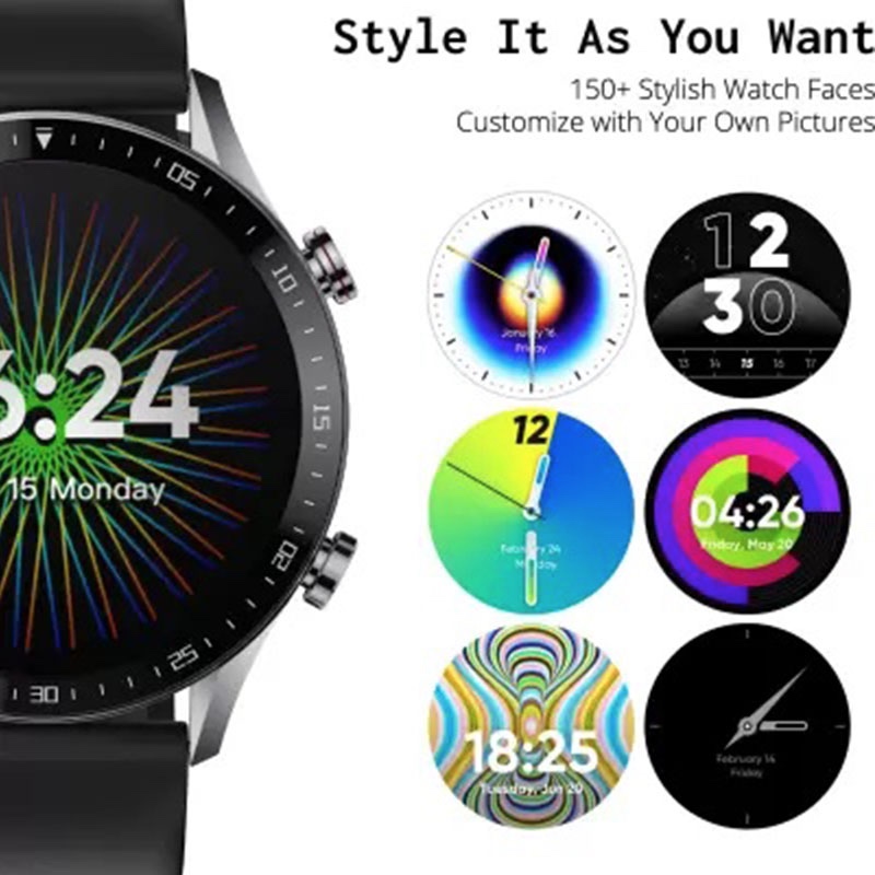 DIZO Watch R Talk Smart Calling Watch with Real Amoled Display (by Realme Techlife)- Black