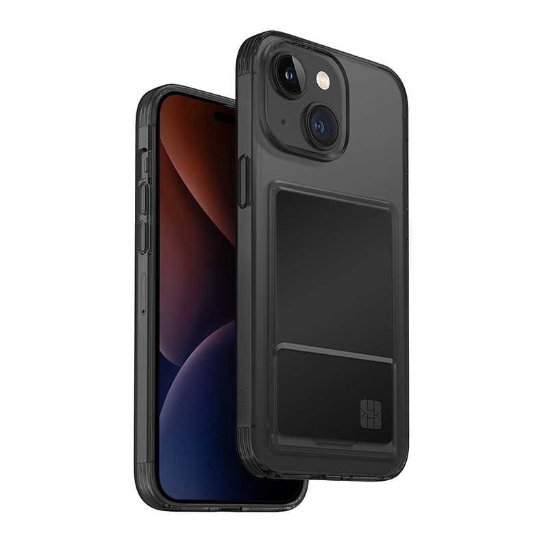 UNIQ Air Fender ID Series Phone Case for iPhone 15 – Smoked (Grey Tinted)