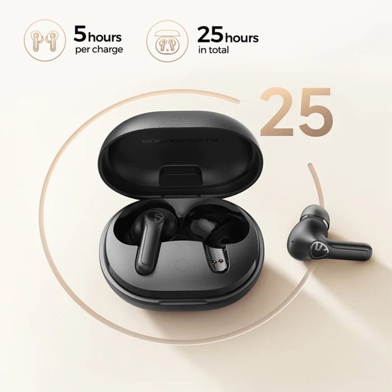 SoundPEATS Life Wireless Earbuds, Active Noise Cancelling Bluetooth 5.2 Headphones, Wireless Earphones with Dual Mic AI ENC