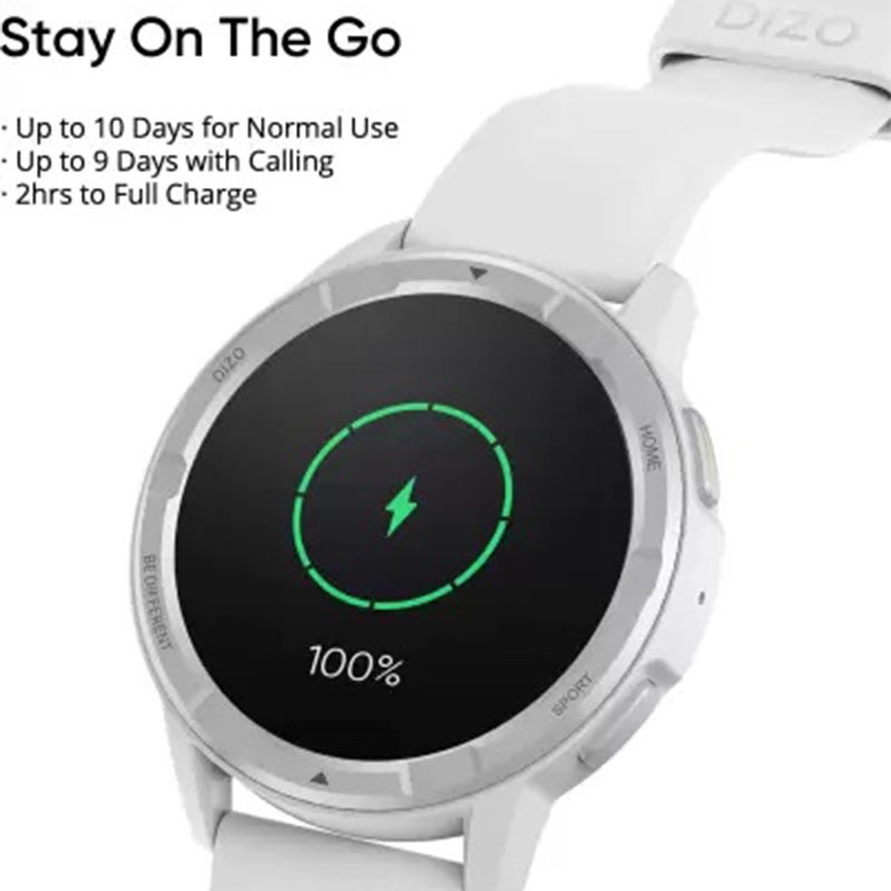 Dizo by Realme Watch R Talk Go Smart Watch - Silver