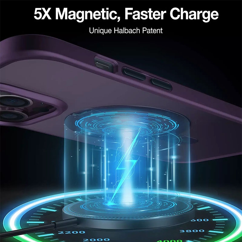 Torras UPRO Ostand Matte Series Phone Case for iPhone 14 Pro Max - Dark Purple