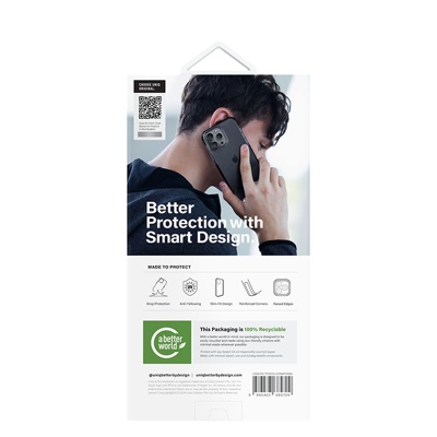 UNIQ Combat (AF) MagSafe MagClick Charging Compatible Case for iPhone 15 Pro Max – Smoke Blue