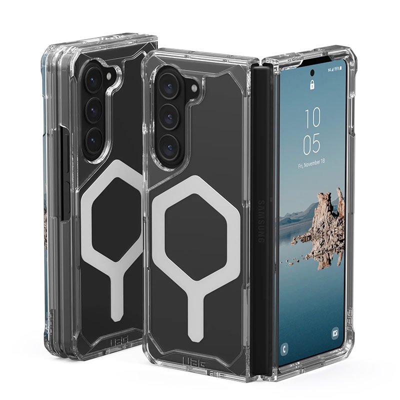 UAG Plyo Pro Series Phone Case for Samsung Galaxy Z Fold 5 - Ice/Silver