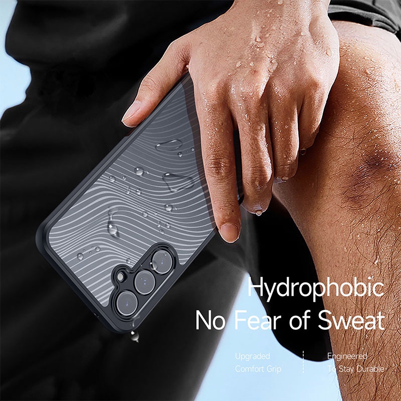 Aimo Series Phone Case for Samsung Galaxy S23 FE – Transparent Black