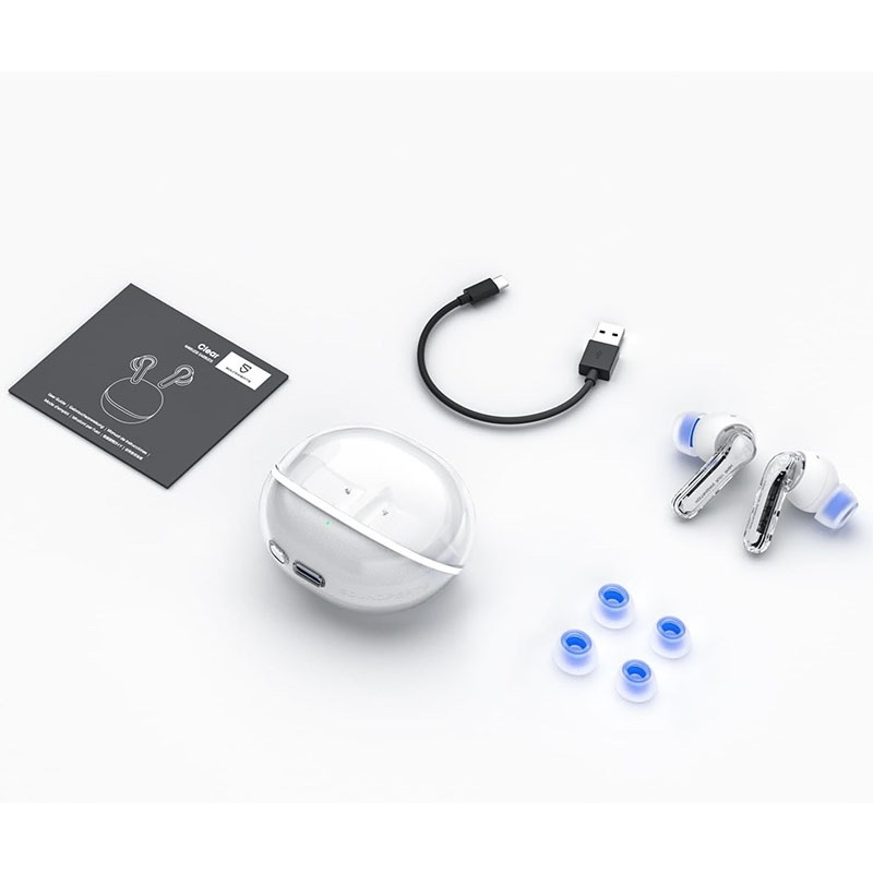 SoundPEATS Clear True Wireless Inexpensive Earbuds, Bluetooth