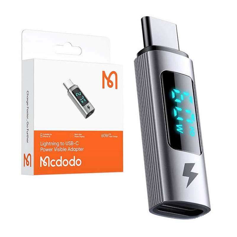 Mcdodo Lightning to USB-C Adapter PD 36W - OT-5990 - Space Grey
