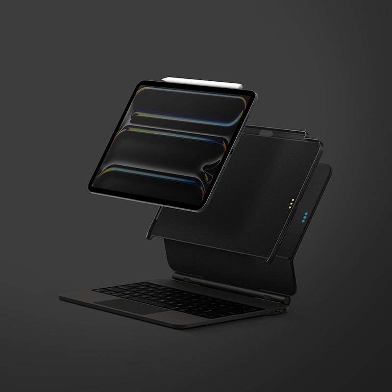 Uniq Axel Magnetic Stand Case for iPad Air 11” M2 and iPad Pro 11” - Black