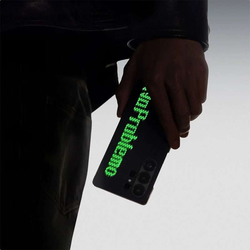 Pitaka X Aries MagEZ Compatible Luminous Case for Samsung Galaxy S25 Ultra - Black