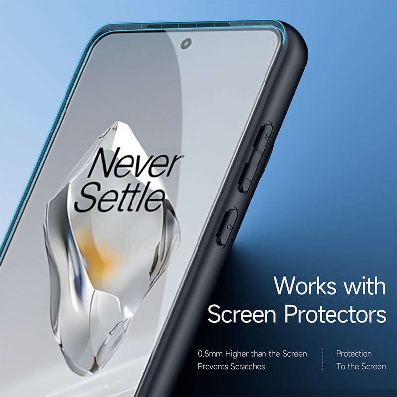 Aimo Series Phone Case for OnePlus 13 – Transparent Black