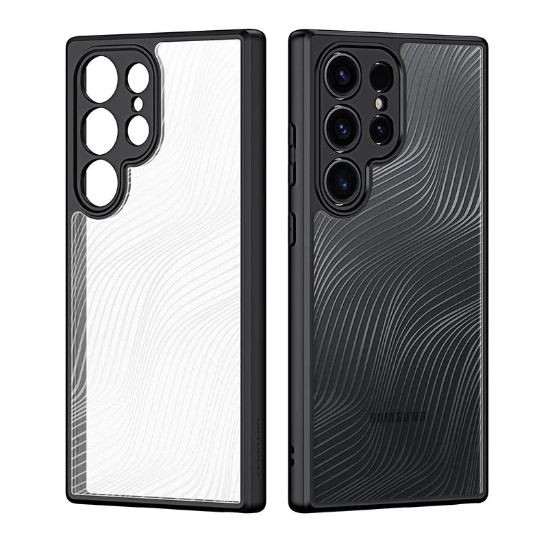Aimo Series Phone Case for Samsung Galaxy S24 Ultra – Transparent Black