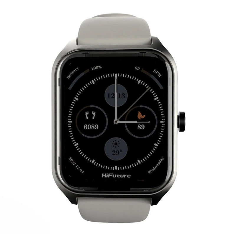 HiFuture Ultra 2 Pro Calling Smartwatch with Touch Screen Fitness Tracker with Heart Rate and Waterproof Pedometer - Grey