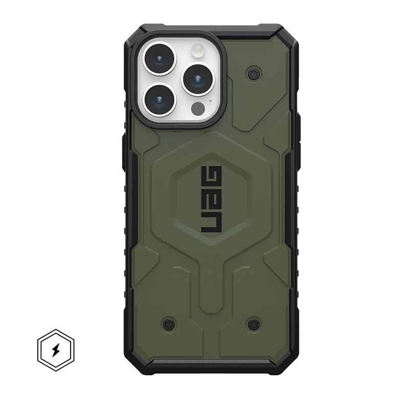 UAG Pathfinder Magsafe Phone Case for iPhone 15 Pro Max – Olive
