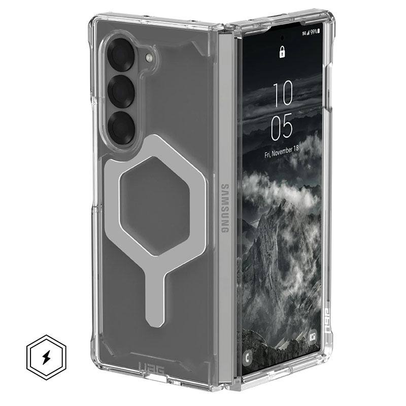 UAG Plyo Pro Series Phone Case for Samsung Galaxy Z Fold 6 – Ice/Silver