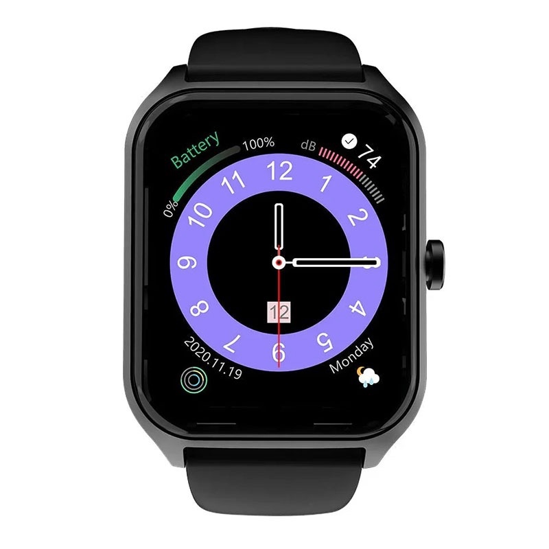 HiFuture Ultra 2 Pro Calling Smartwatch with Touch Screen Fitness Tracker with Heart Rate and Waterproof Pedometer - Black