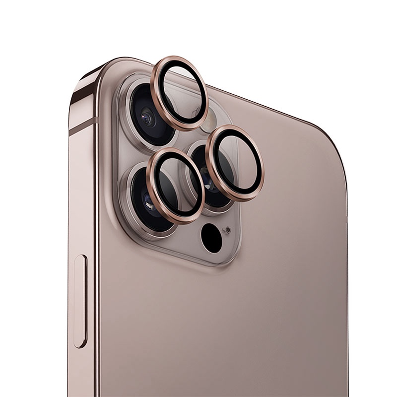 Uniq Optix Aluminium Camera Lens Protector for iPhone 16 Pro / 16 Pro Max – Gold