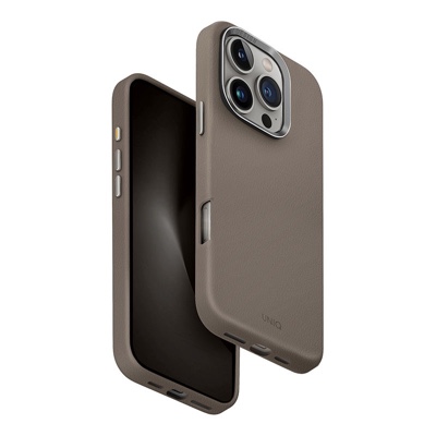 UNIQ Lyden Magclick Charging Compatible Phone Case for iPhone 16 Pro Max – Grey