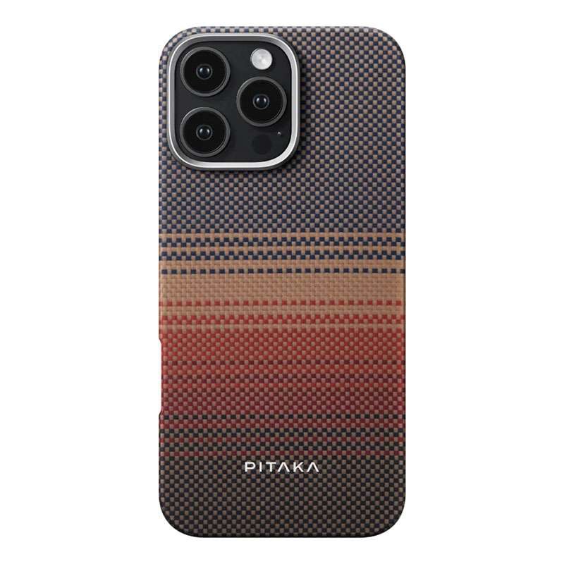 Pitaka Sunset Moonrise Tactile Woven Case for iPhone 16 Pro Max - Sunset