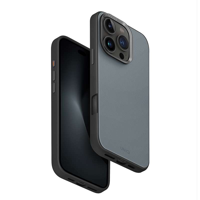UNIQ Lyden DS Magclick Charging Compatible Phone Case for iPhone 16 Pro – Blue/Black