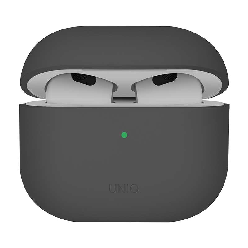 UNIQ Lino Hybrid Liquid Silicone Case for AirPods 4th Gen - Grey