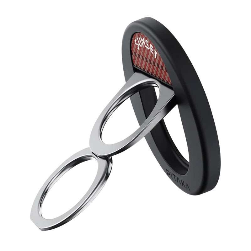 Pitaka MagEZ Grip 3 Thinnest MagSafe Aramid Fiber Phones Ring Stand - Sunset