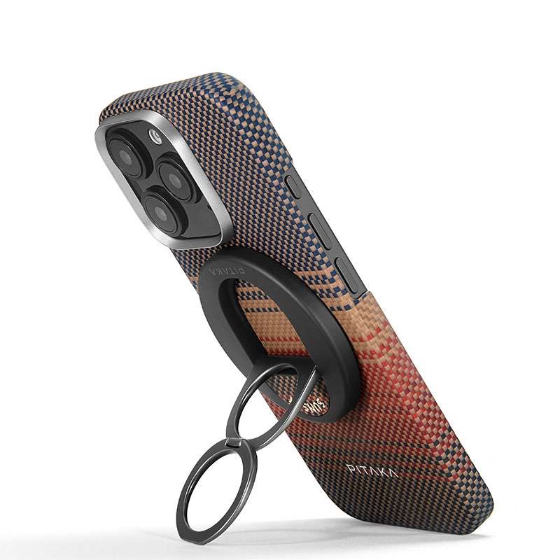 Pitaka Sunset Moonrise Tactile Woven Case with MagSafe Grip3 for iPhone 16 Pro Max - (Sunset)