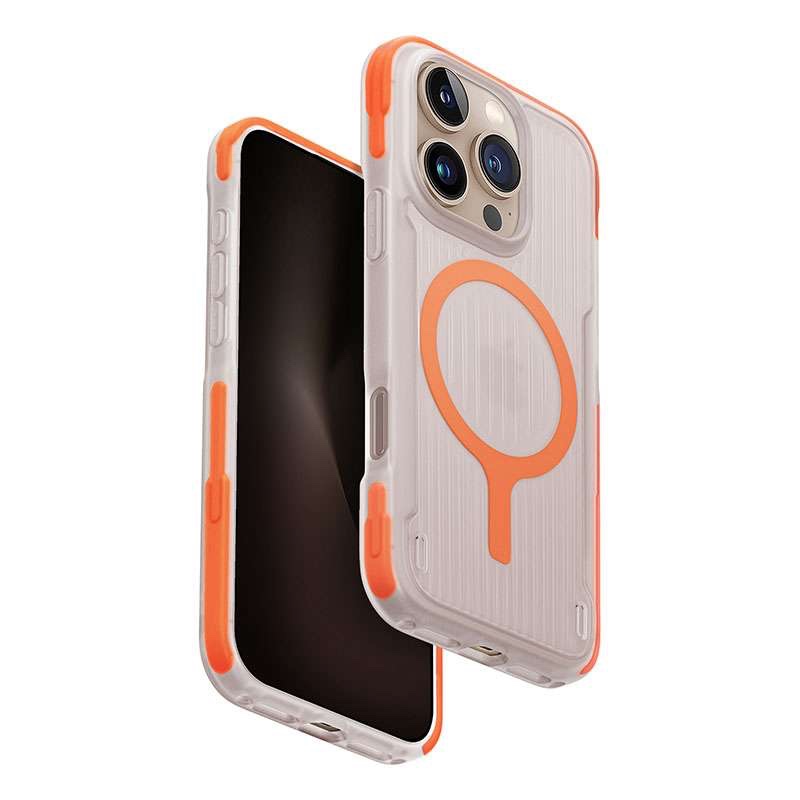 UNIQ Combat Active MagSafe Compatible Phone Case for iPhone 16 Pro - Orange