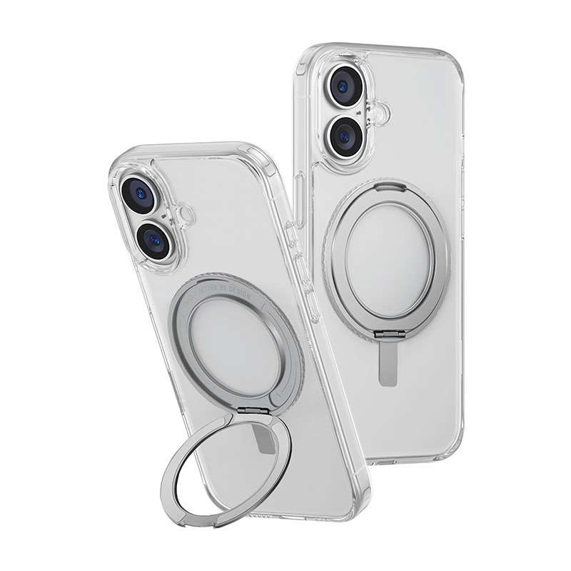 UNIQ Swivix MagSafe Compatible Phone Case for iPhone 16 – Clear