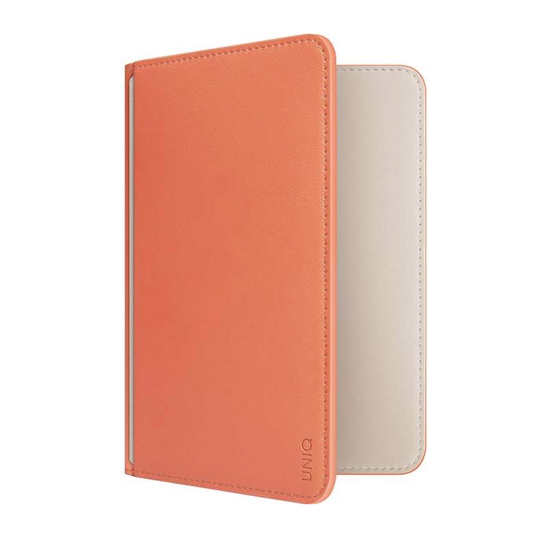 Uniq Belmont Passport and Cards Holder with RFID Blocking - Terracotta/Ivory