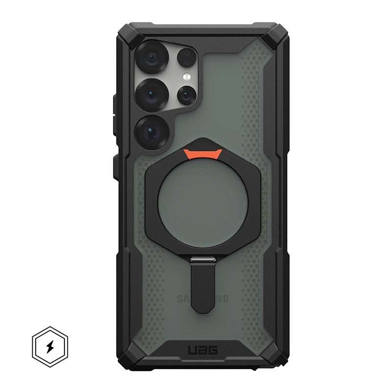 UAG Plasma XTE MagSafe Compatible Phone Case for Samsung Galaxy S25 Ultra - Black/Orange