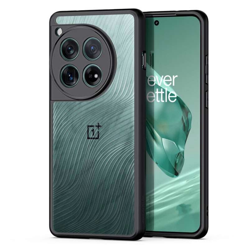 Aimo Series Phone Case for OnePlus 12 – Transparent Black