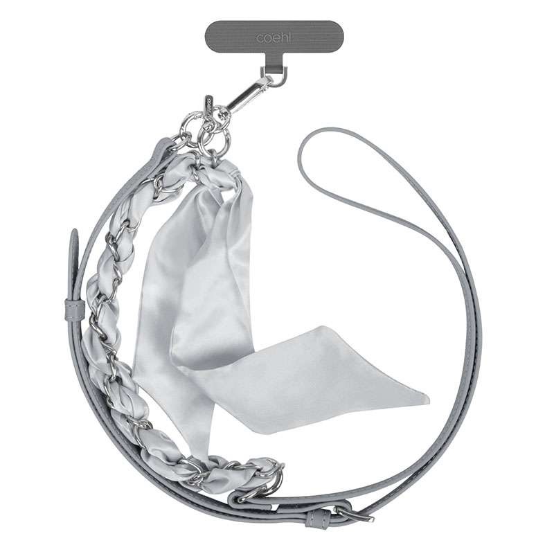 Uniq Coehl Caryne 2 in 1 Universal Lanyard and hand Strap for Phones - Cloud Grey