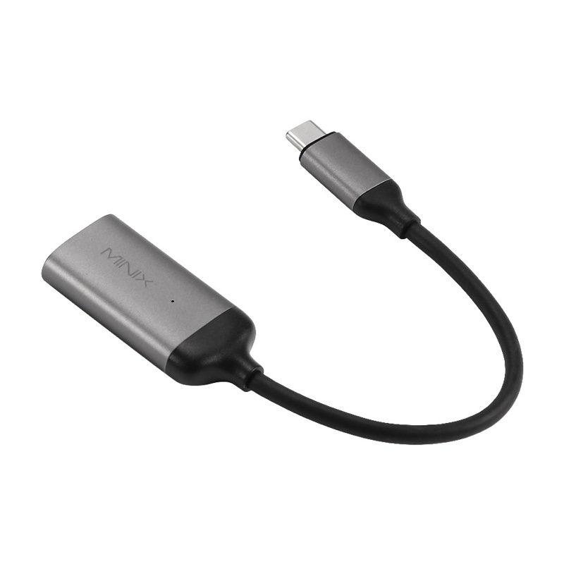 MINIX NEO C-HD Premium USB-C to 4K 60Hz HDMI Adapter - Gray
