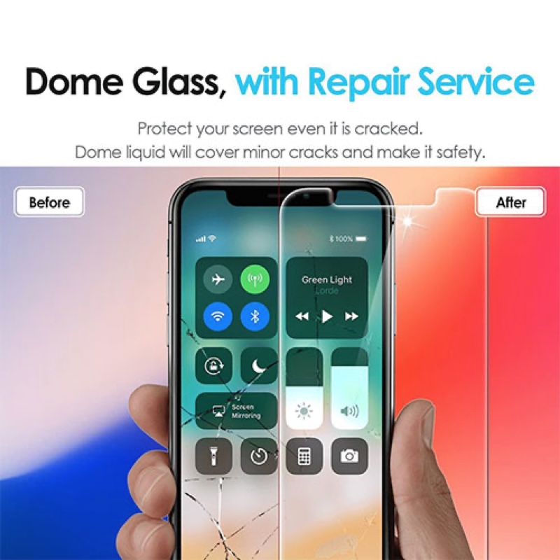iPhone XS Whitestone Dome Glass Tempered Glass Screen protector with UV
