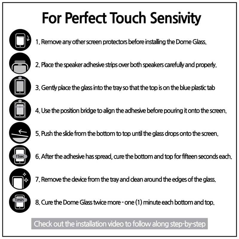 Whitestone iPhone 11 Pro Tempered Glass Screen Protector