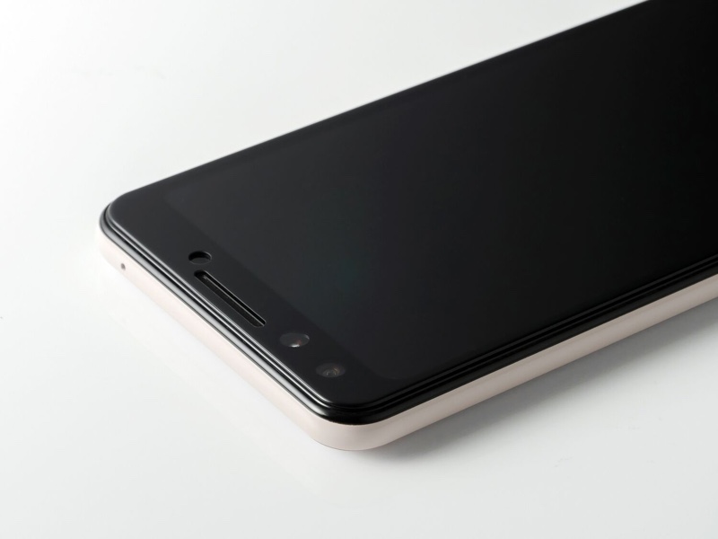 RhinoShield Tempered Glass Screen Protector for Google Pixel 3 Front - Black - 4710227235289