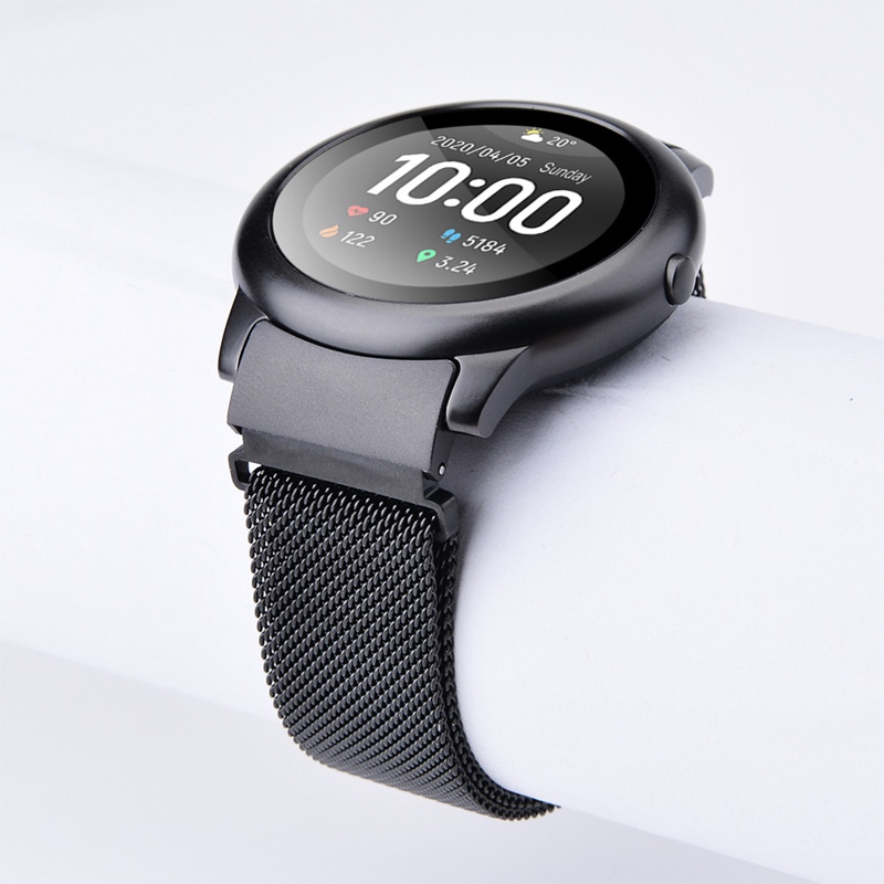Metal Replacement Strap for all Smart Watches Compatible with only 22mm - Black