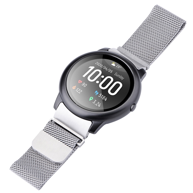 Metal Replacement Strap for all Smart Watches Compatible with only 22mm - Silver