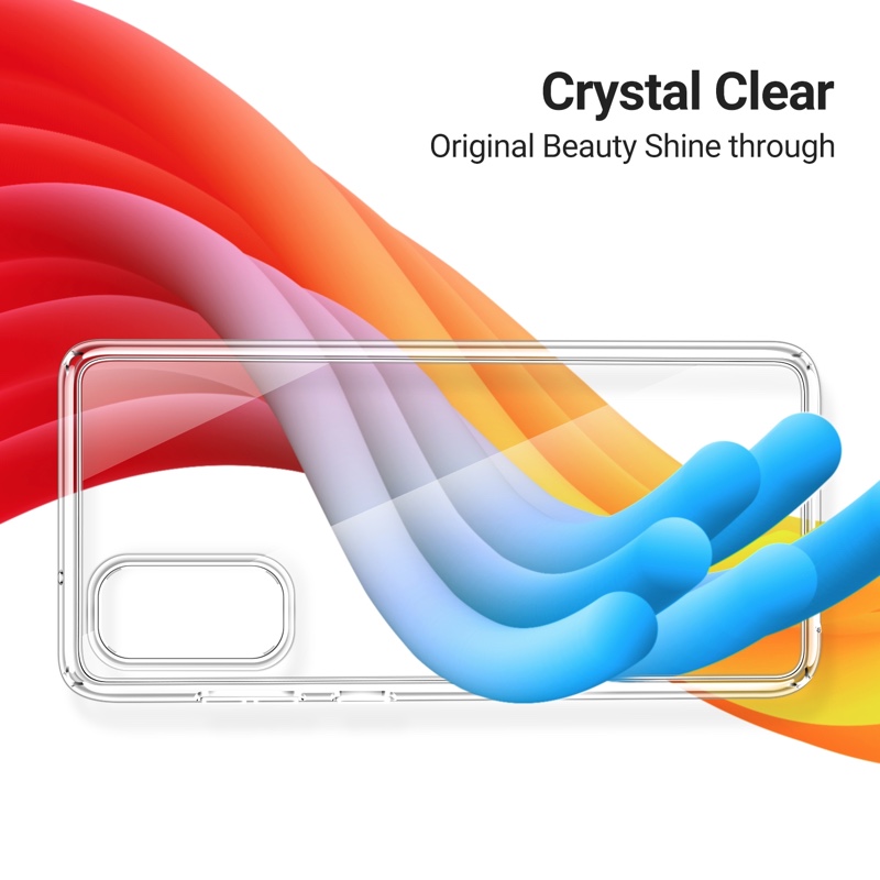 TORRAS Ultra-Thin Slim Fit Soft Crystal Clear Series Phone Case for Galaxy S20  - Clear X002F4KV1D