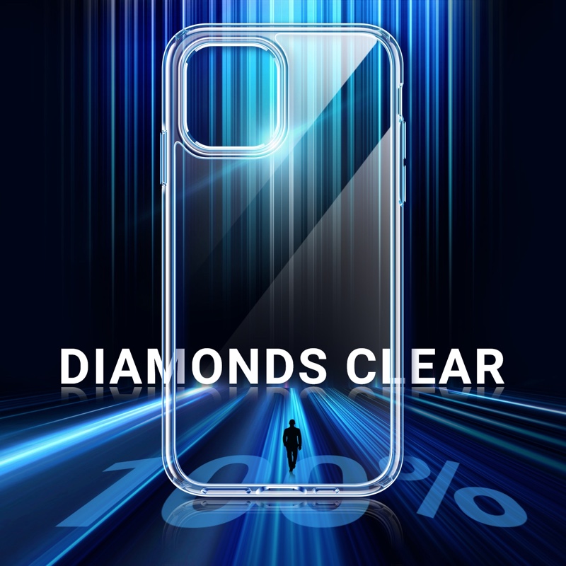 TORRAS Diamonds Clear Series Phone Case for iPhone 12 Mini - X002l2IMBZ