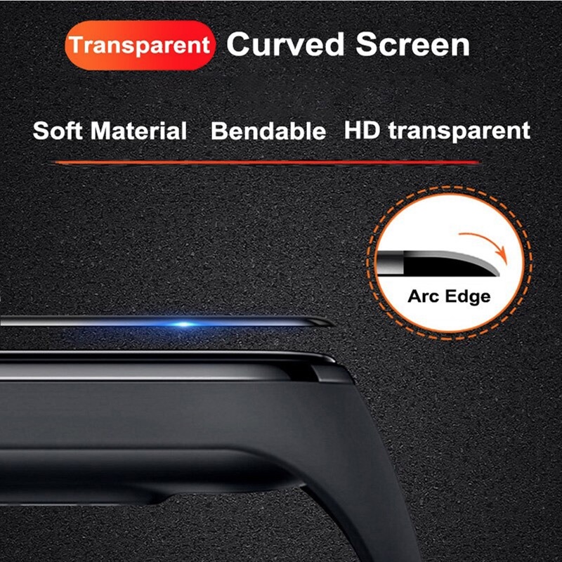 3D Curved Full Glass Screen Protector for Mi Band 5 (1 Pack)