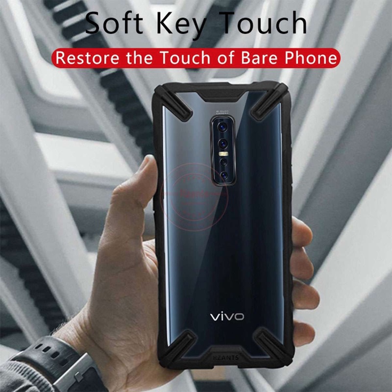 RZANTS VIVO V17 Pro Hard Case Transparent Matte ShockProof Slim Thin Phone Cover