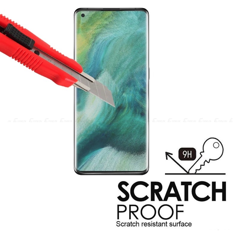 MOFI Premium Tempered Glass for OPPO Reno 5 Full Coverage Screen Protector 2.5D 9H - BLACK