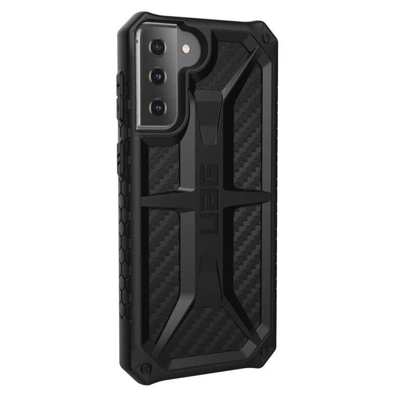 UAG Samsung Galaxy S21 Plus Monarch Phone Case - Carbon Fiber Black - 812451039269